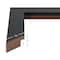 Craig Frames Bauhaus Mystic Satin Black Picture Frame with Mat